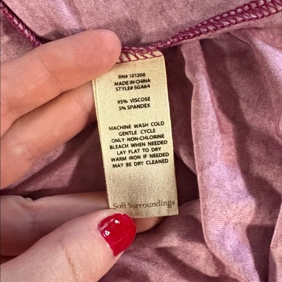 Soft Surroundings Tapestry Dress in Rich Burgundy - Picture 6 of 6